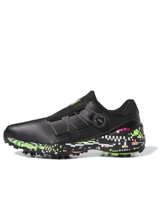 Adidas Black Zg23 Boa Glitch Boost Lucid Lemon' for men