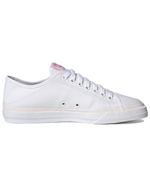 Adidas White Collapsible Nizza Lo Halo Amber' for men
