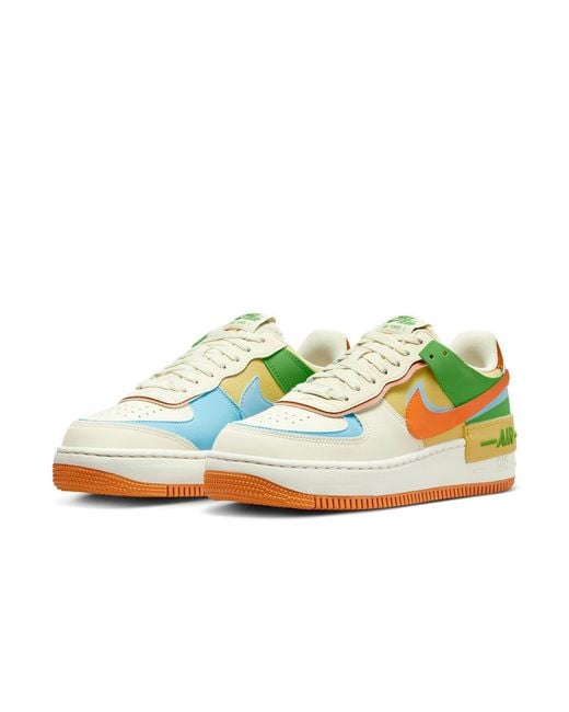 Nike White (Wmns) Air Force 1 Shadow 'Multi Color'