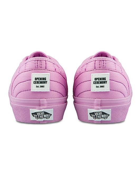 Vans Purple Opening Ceremony X Authentic 'Quilted Orchid' for men