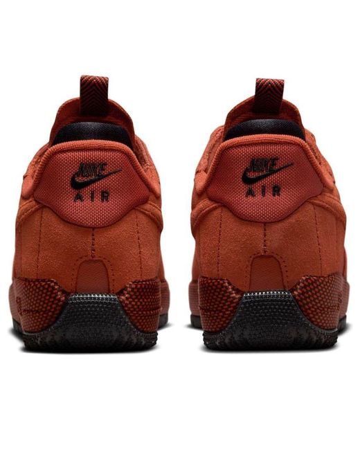 Nike Red (Wmns) Air Force 1 Wild 'Rugged'