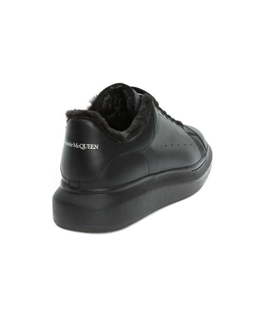 McQueen Black Oversized Sneaker Wool' for men
