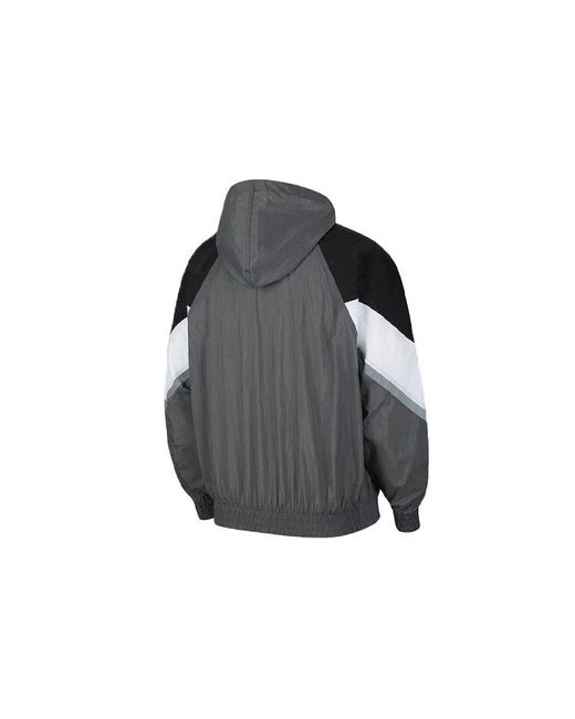 Nike Gray Sportswear Windrunner+ Hooded Reflection Jacket for men