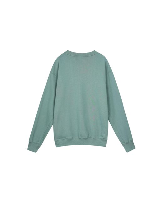 Nike Blue French Terry Swoosh 4 Embroidered Round Neck Sports Pullover Autumn for men