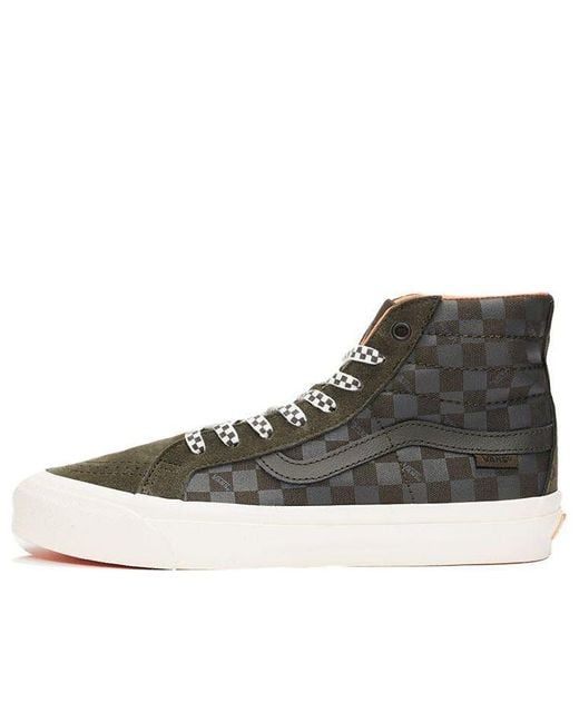 Vans Black Porter-Yoshida & Co. X Og Sk8-Hi Lx 'Forest Night Floral Checkerboard' for men
