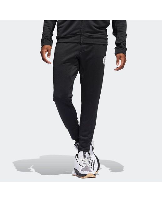 Adidas Black Rose Pant 3 Basketball Training Sports Long Pants for men