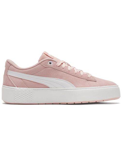 PUMA Pink (Wmns) Smash Platform V2 Suede 'Peachskin'
