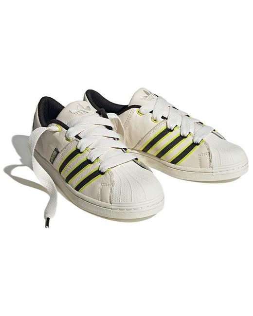 Adidas White Sst Supermodified 'Utah Jazz' for men