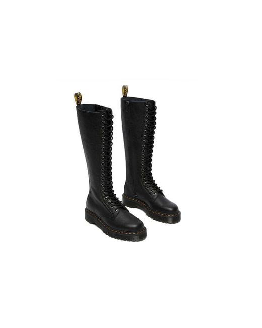 Dr. Martens Black (Wmns) 1B60 Bex Pisa Leather Knee High Boots Pisa'