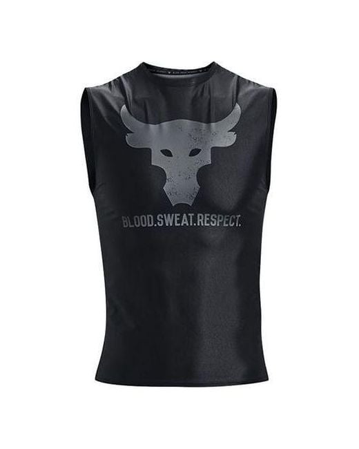 Under Armour Black Project Rock Iso-Chill Sleeveless for men