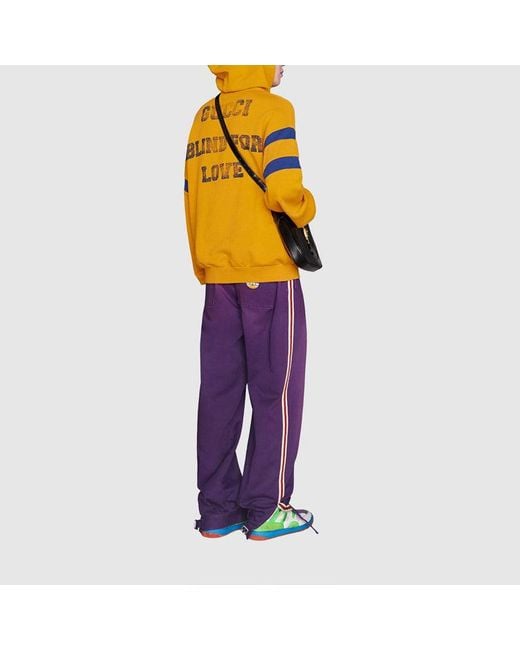 Gucci Yellow Fw21 Alphabet Printing Pattern Long Sleeves Autumn for men