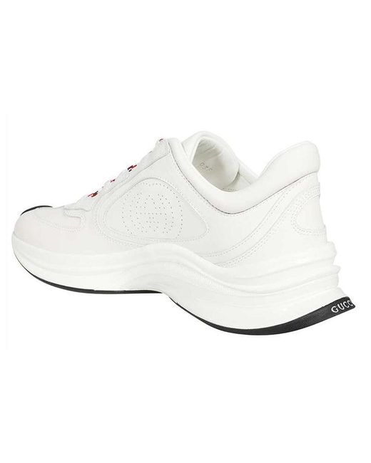 Gucci White Run Sneaker 'Leather' for men