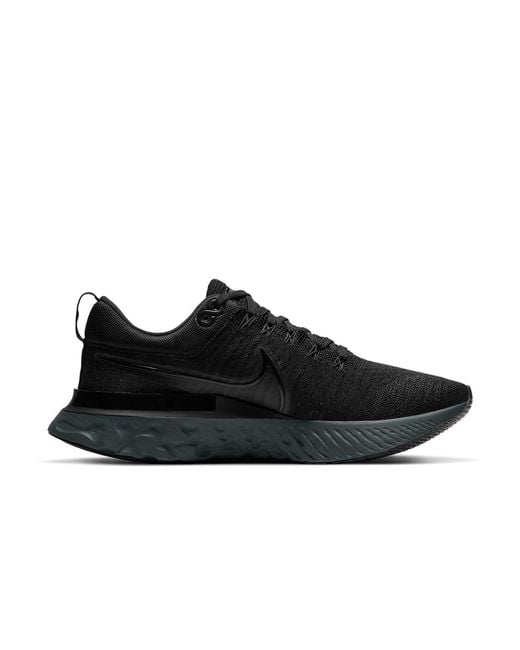 Nike Black React Infinity Run Flyknit 2 'Triple' for men
