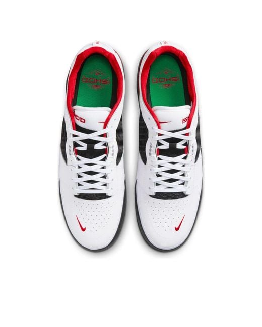 Nike White Sb Ishod Wair Premium Skate Shoes for men