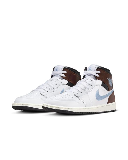 Nike White 1 Mid Se for men