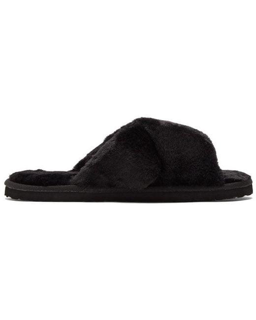 PUMA Black (Wmns) Fluff X Strap Slide