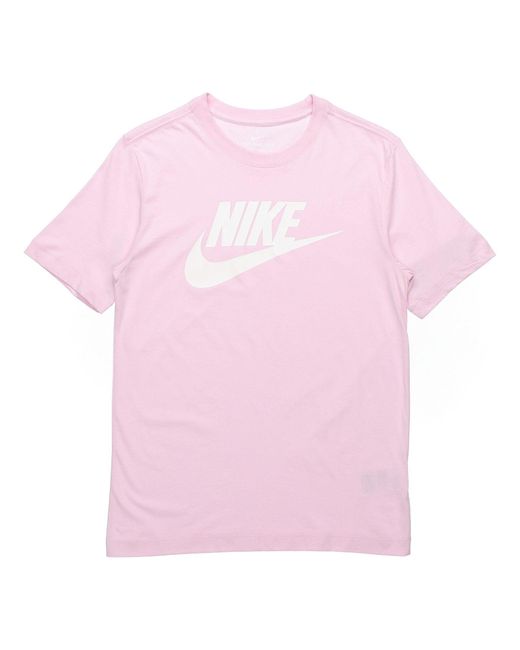 Nike Sportswear Classic Logo Printing Round Neck Short Sleeve Pinkred for men