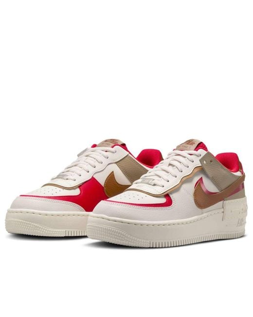 Nike White (Wmns) Air Force 1 Shadow 'Phantom Fire Khaki'
