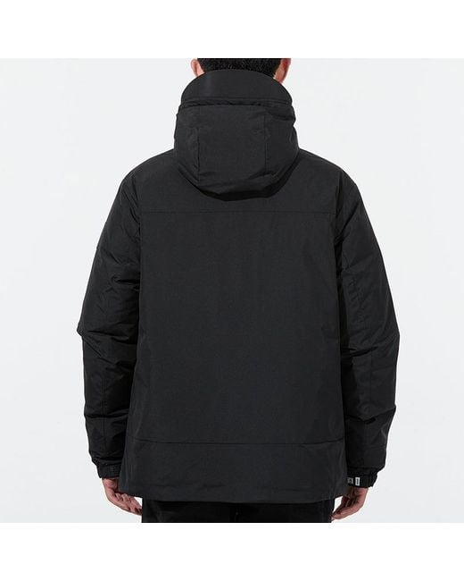 Adidas Blue Snw Down Jkt Drawstring Hooded Casual Stay Warm Down Jacket for men