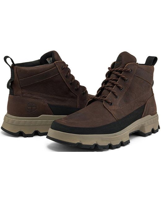 Timberland Brown Originals Ultra Waterproof Wide Fit Chukka Boots 'Dark' for men