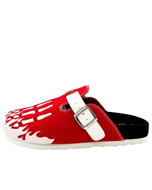 OMNEWYORK Red Octavious Marks Clog 'Sektor' for men