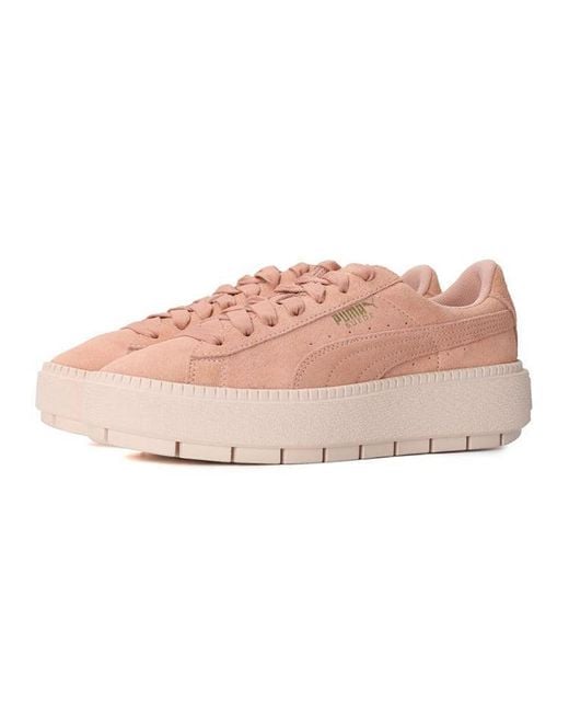 PUMA Pink (Wmns) Suede Platform Trace