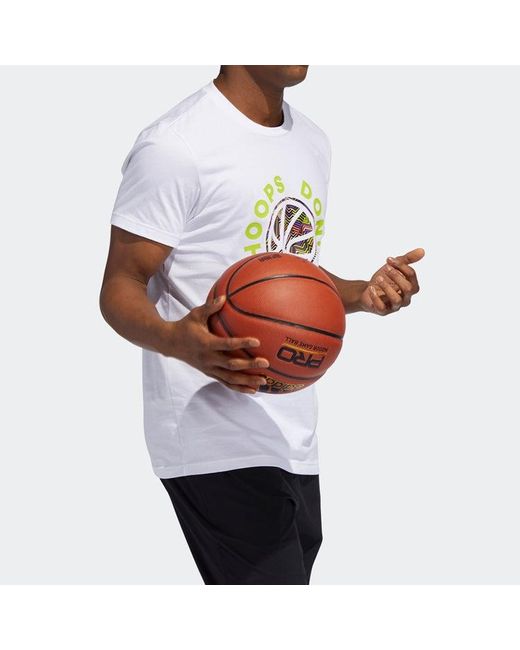 Adidas White Apac Smr Hds Basketball Sports Short Sleeve for men