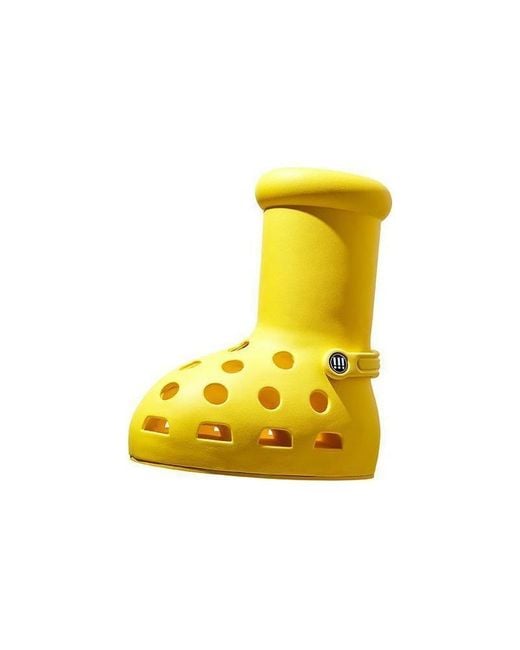MSCHF Yellow R X Crocs Big Boot for men