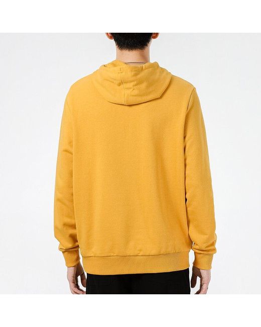 PUMA Yellow Classics Logo Printing Pullover Sports for men