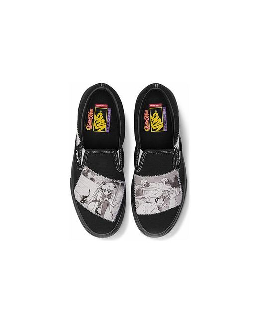 Vans Black Sailor Moon X Skate Slip-On 'Pretty Guardian'