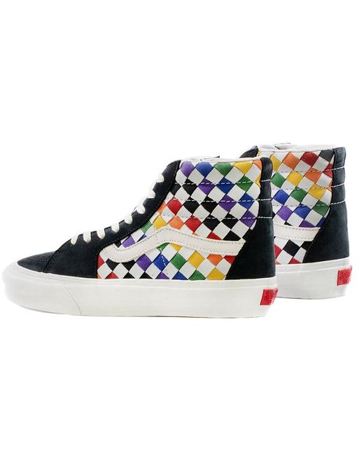Vans Blue Sk8-Hi Vlt Lx 'Pride' for men