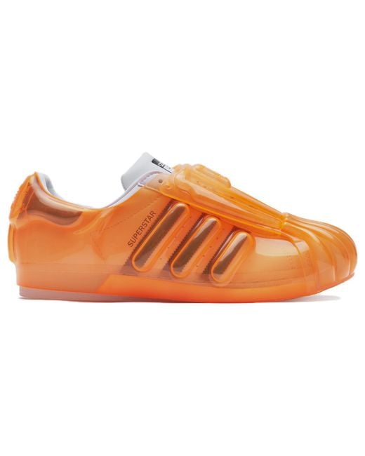 Adidas Orange Originals Superstar Bubble for men