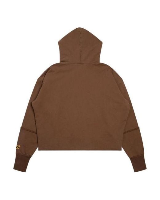 Drew House Brown Mascot Deconstructed Hoodie for men