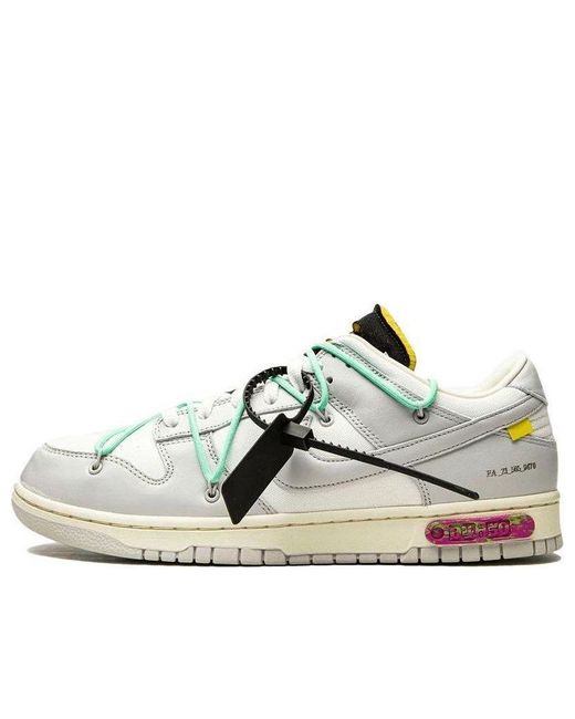 Nike White X Off- Dunk Low 'Lot 04 Of 50' for men
