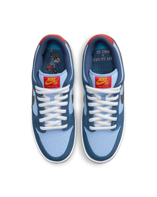 Nike Blue Sb Dunk Low Pro 'Why So Sad? for men