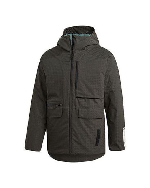 Adidas Gray Cap 3In1 R.R J Outdoor Windproof Hooded Down Jacket for men
