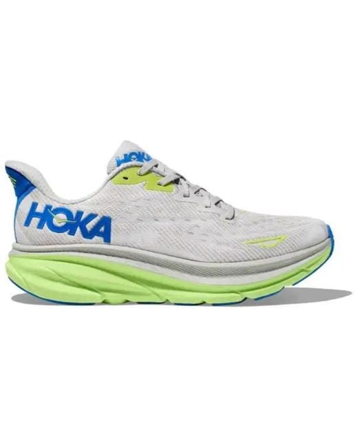Hoka One One Blue Clifton 9 Wide 'Stardust Electric Cobalt' for men