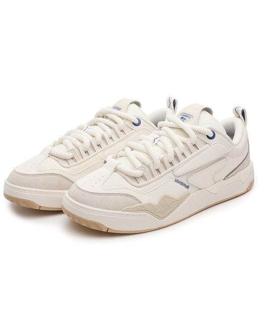 Fila White X Nollie Skateboarding Sneakers for men