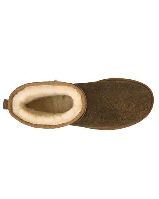 Ugg Brown Classic Mini Bomber Fleece Lined for men