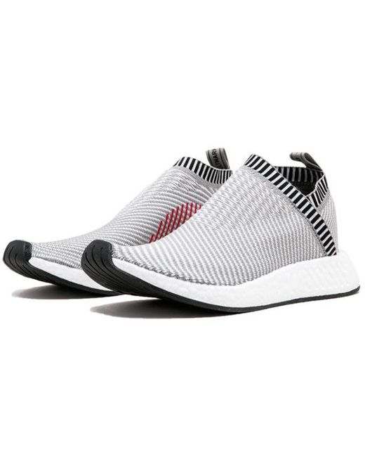 Adidas White Nmd_Cs2 Primeknit 'Dark Shock' for men
