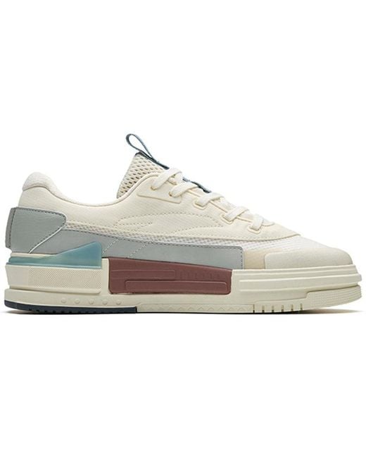 Anta White Lifestyle Series Sneakers 'Lightweight Breathable' for men