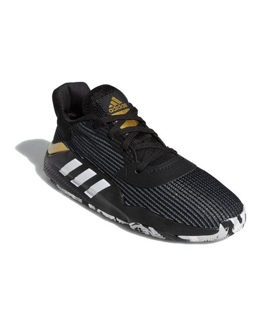 Adidas Black Pro Bounce Low Basketball Shoes for men