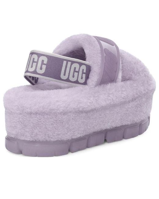 入手困難品 UGG 厚底サンダル FUZZITA CLEAR パープル 25cm UGG (Wmns) Fuzzita Clear 'June Gloom' in Purple | Lyst