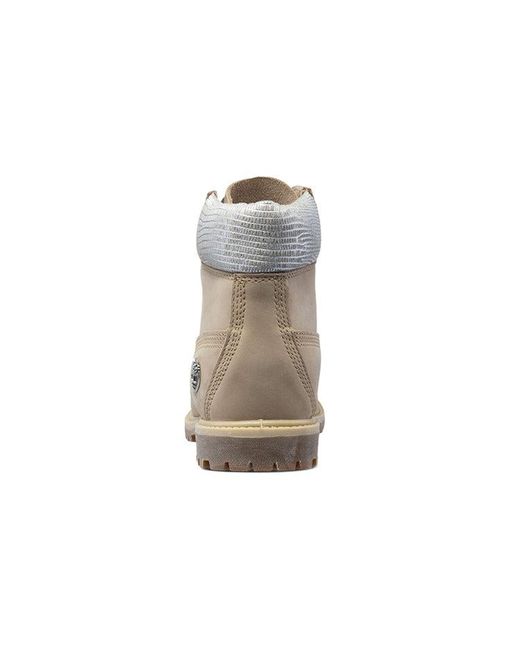 Timberland Natural (Wmns) Heritage 6-Inch Waterproof Leather Boots 'Light Nubuck'