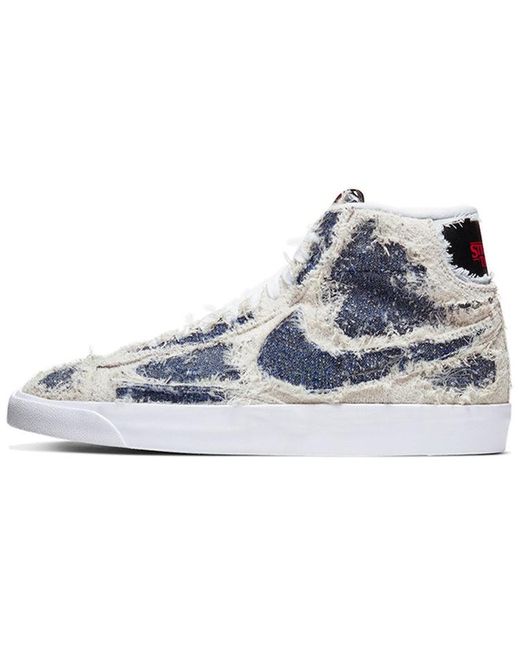 Nike White Stranger Things X Blazer Mid Qs 'Upside Down' for men