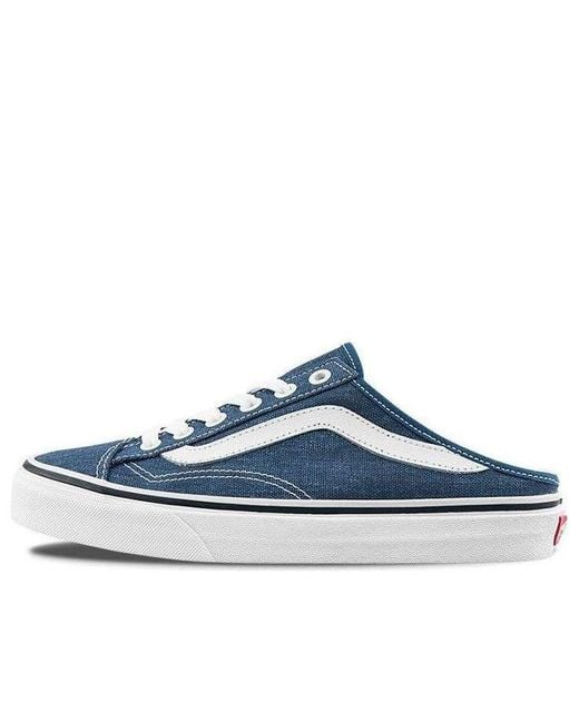 Vans Blue Style 36 Mule Low Tops Casual Skateboarding Shoes Denim for men