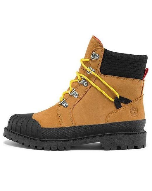 Timberland Black (Wmns) Heritage Rubber Toe 6 Inch Hiking Boot 'Wheat'