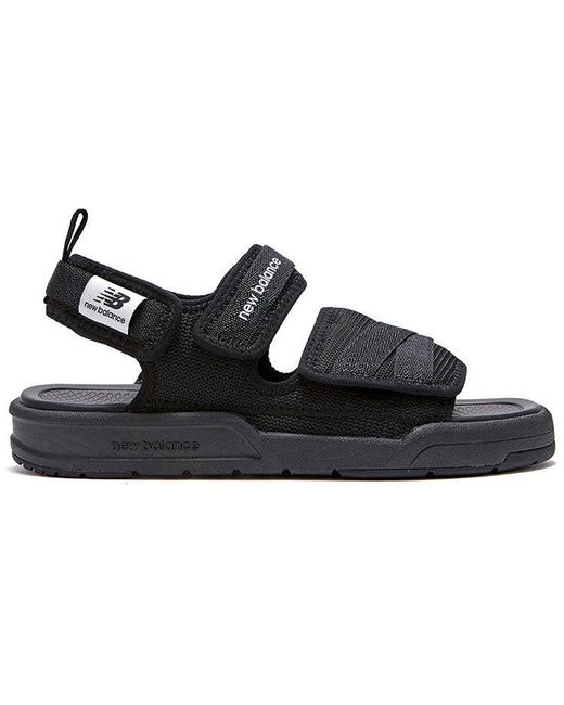 New Balance Black 3205 Series Velcro Minimalistic Casual Sandals for men