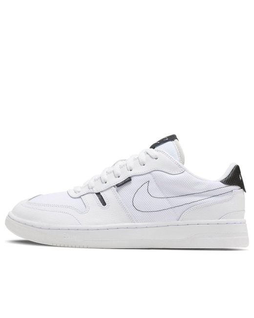Nike White Squash-Type Low Tops Casual Skateboarding Shoes for men
