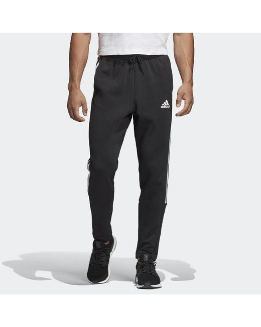 Adidas Black Mh 3S Tiro P Fi Sports Stylish Knit Long Pants for men